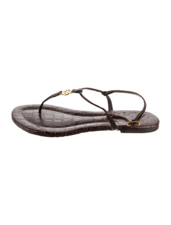 Tory Burch Leather T-Strap Sandals