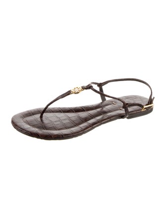 Tory Burch Leather T-Strap Sandals