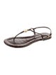 Tory Burch Leather T-Strap Sandals
