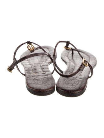 Tory Burch Leather T-Strap Sandals