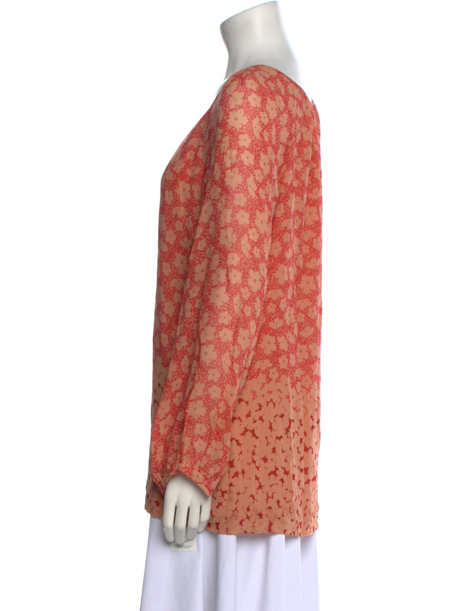 Tory Burch Silk Floral Print Tunic