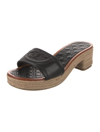 Tory Burch Leather Braided Accents Espadrilles