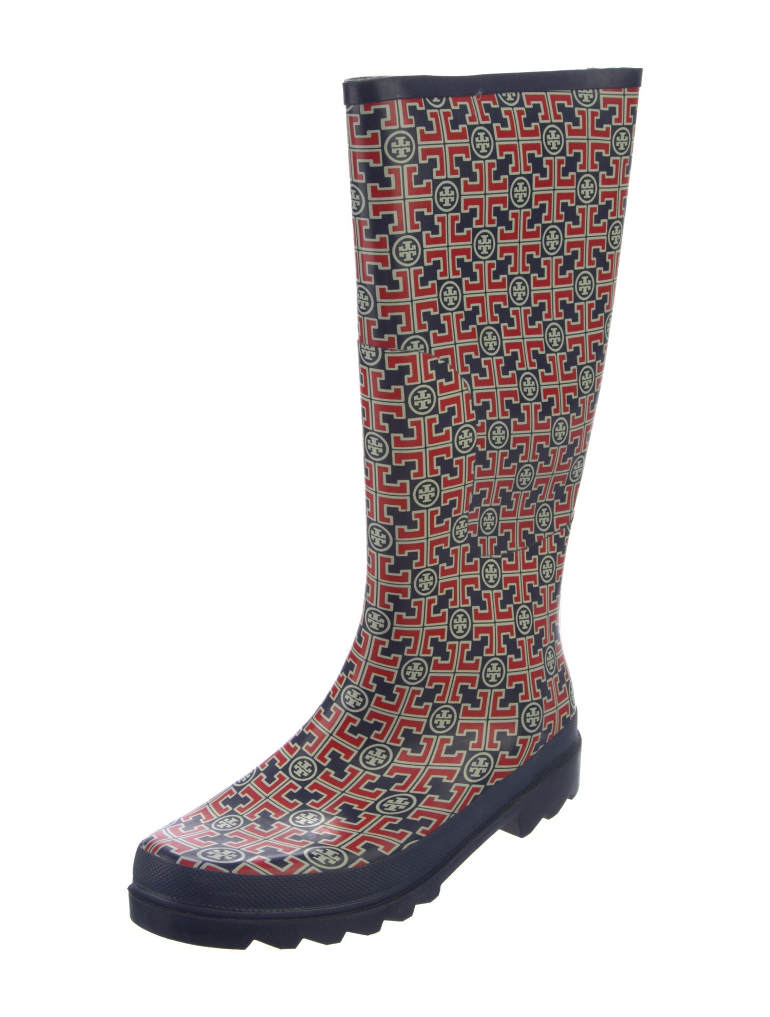 Tory Burch Rubber Printed Rain Boots