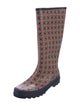 Tory Burch Rubber Printed Rain Boots