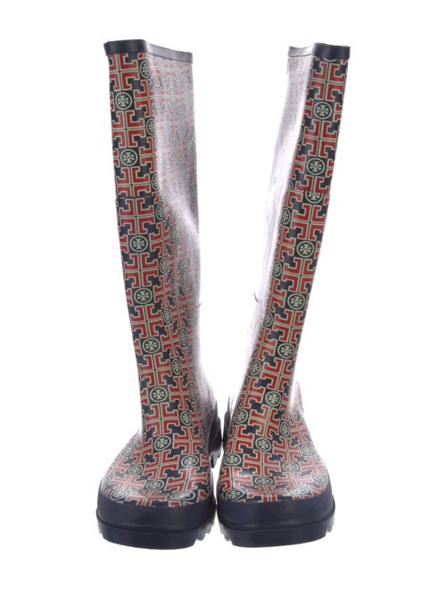 Tory Burch Rubber Printed Rain Boots