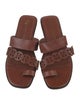 Tory Burch Leather Cutout Accent Slides