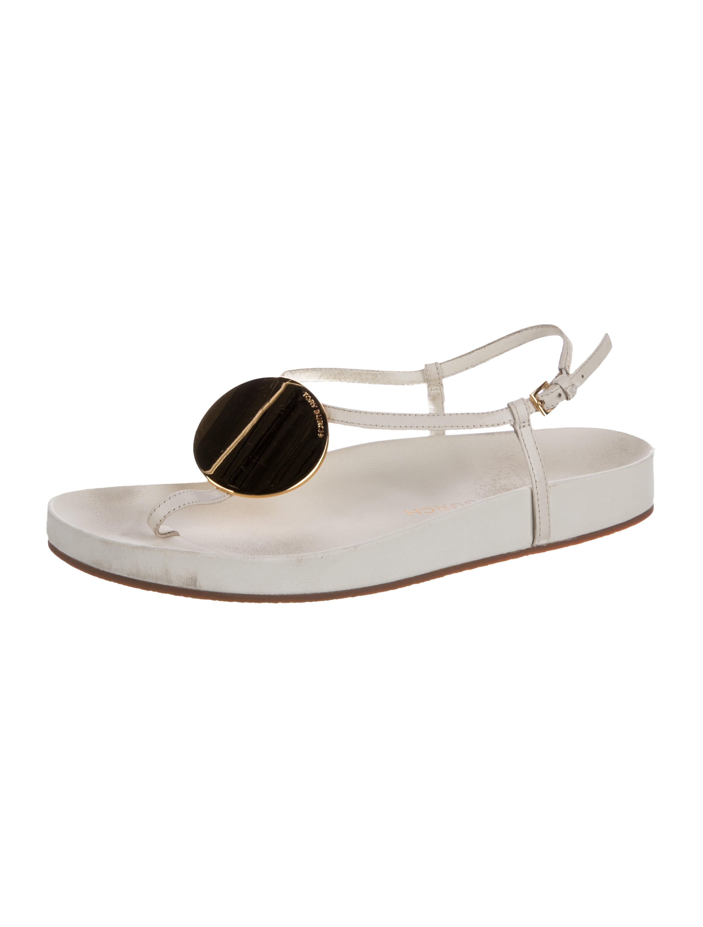 Tory Burch Leather Slingback Sandals