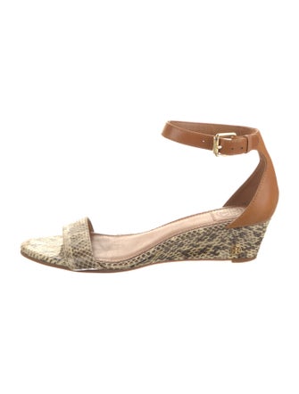 Tory Burch Snakeskin Animal Print Espadrilles