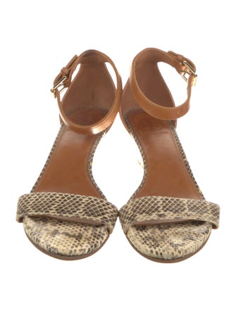 Tory Burch Snakeskin Animal Print Espadrilles
