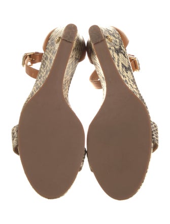 Tory Burch Snakeskin Animal Print Espadrilles