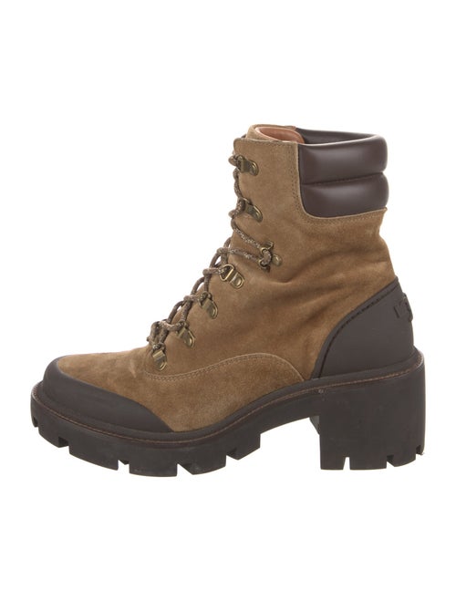 Tory Burch Suede Combat Boots
