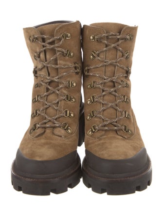 Tory Burch Suede Combat Boots