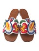 Tory Burch Leather Printed Slides