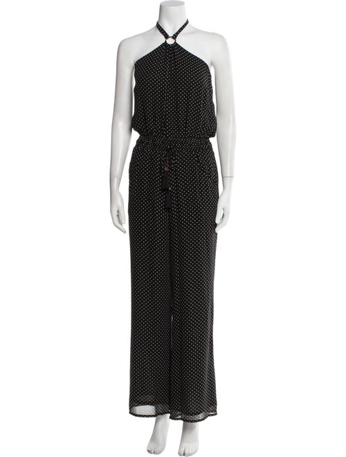 Tory Burch Silk Polka Dot Print Jumpsuit