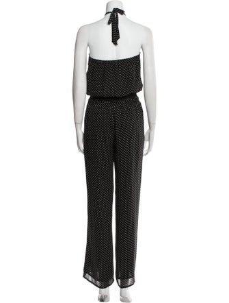 Tory Burch Silk Polka Dot Print Jumpsuit