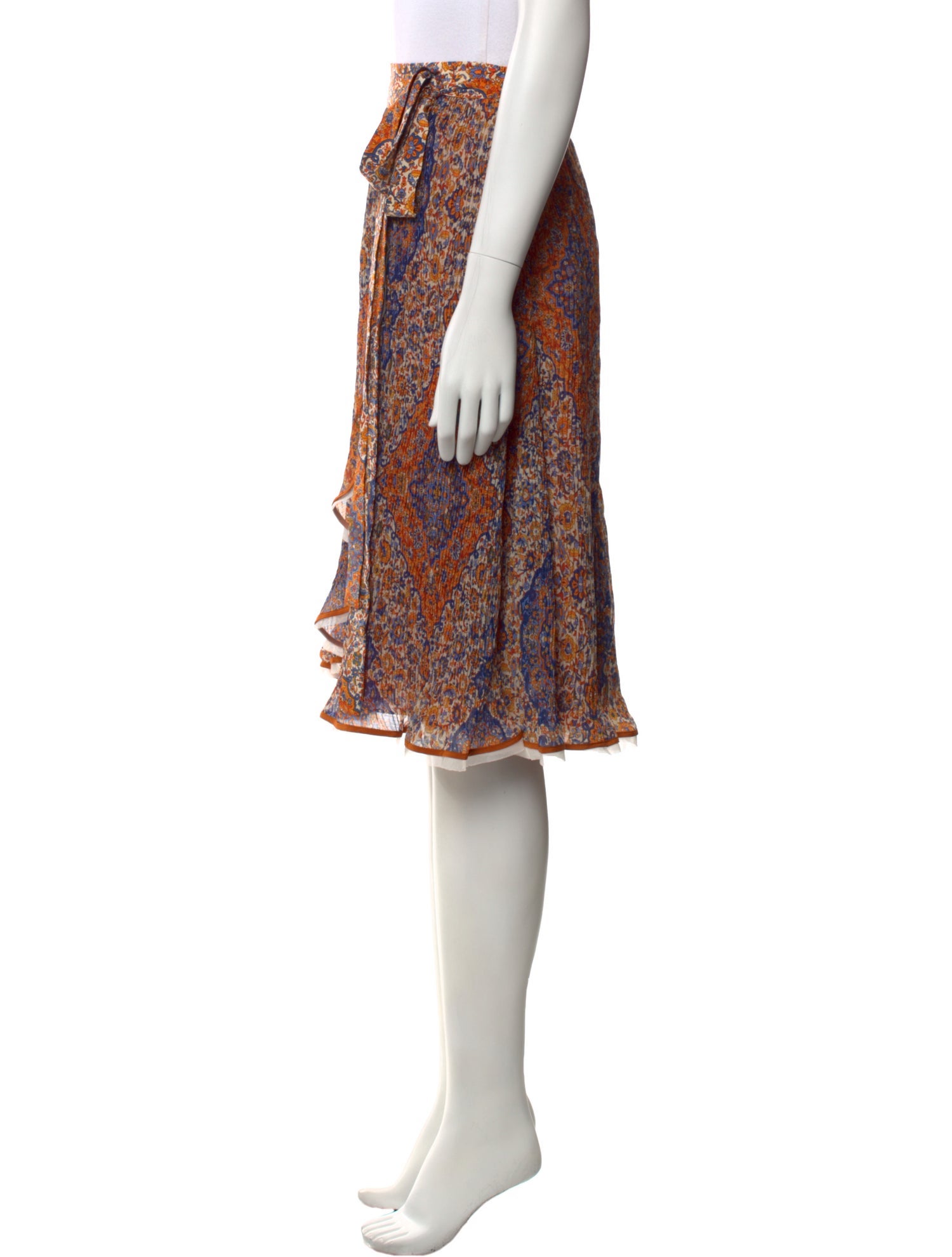 Tory Burch Paisley Print Knee-Length Skirt