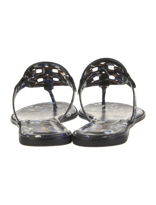Tory Burch Leather Printed T-Strap Sandals