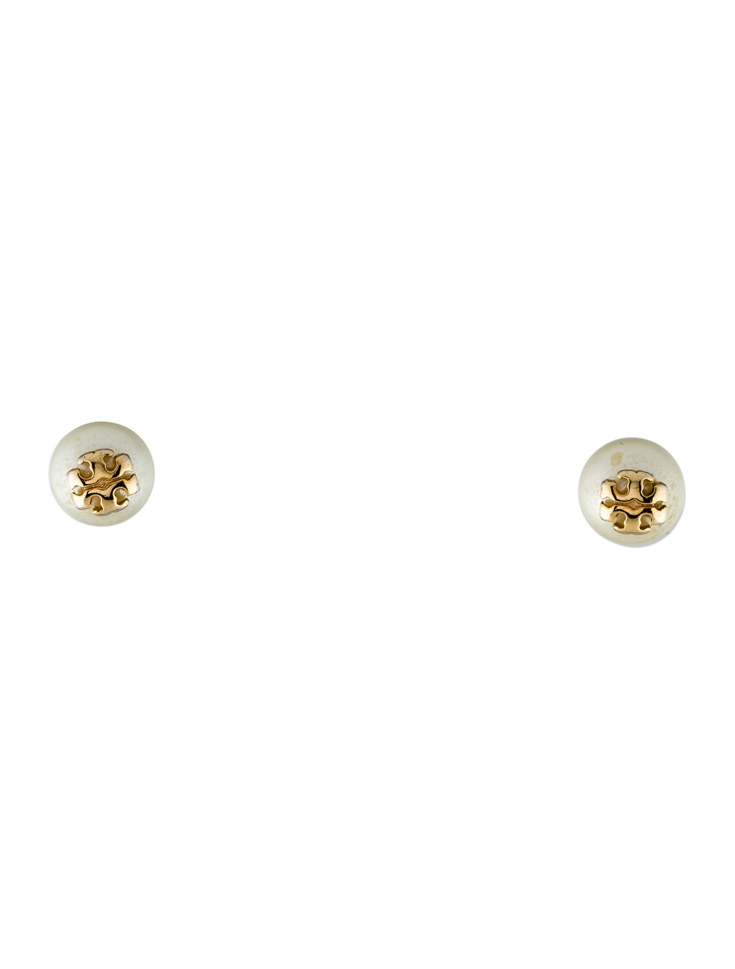 Tory Burch Faux Pearl Kira Stud Earrings