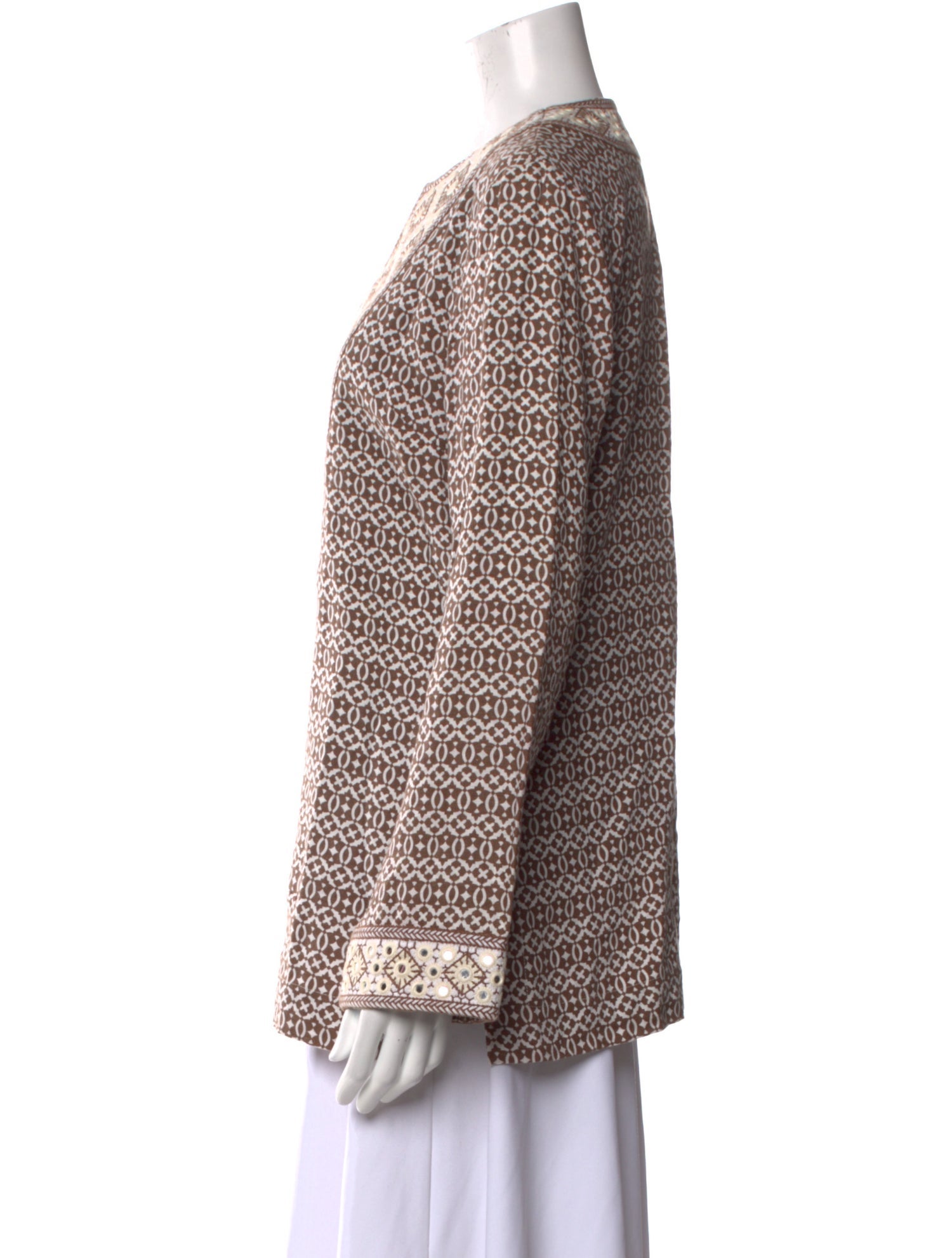 Tory Burch Linen Printed Tunic