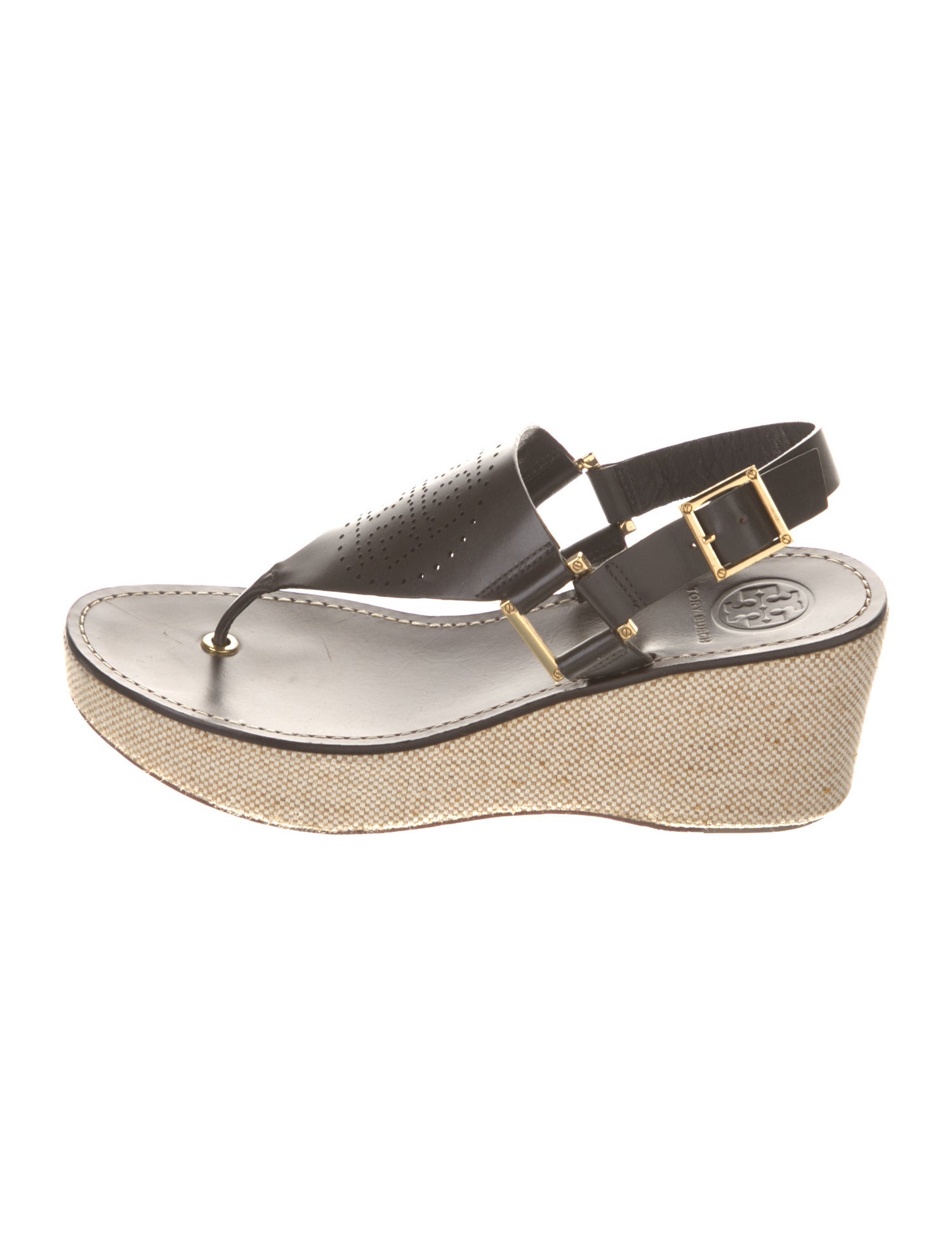 Tory Burch Leather Slingback Sandals