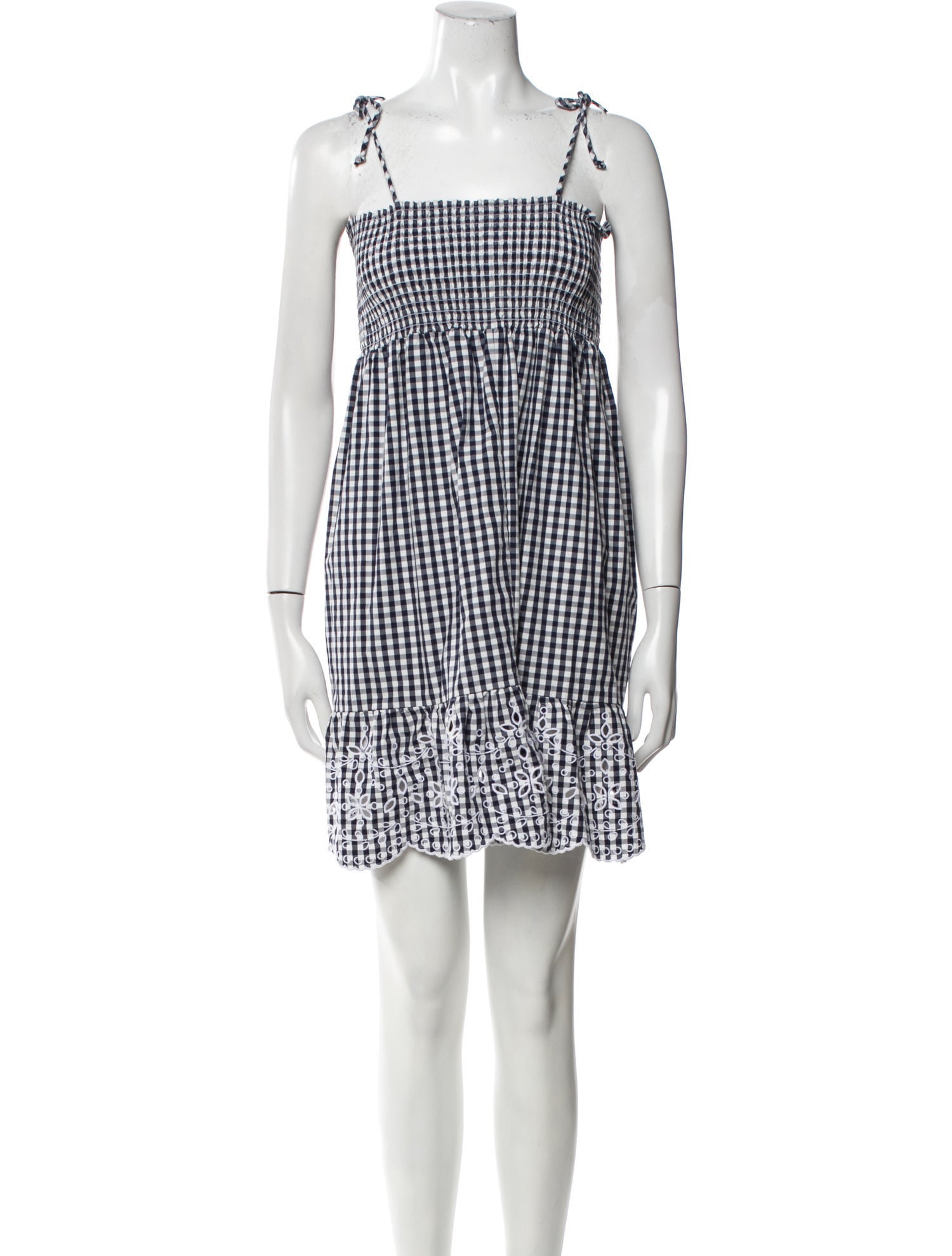 Tory Burch Plaid Print Mini Dress