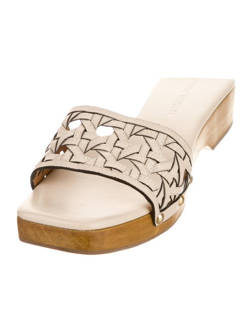 Tory Burch Leather Printed Slides