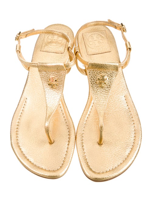 Tory Burch Leather T-Strap Sandals