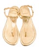 Tory Burch Leather T-Strap Sandals