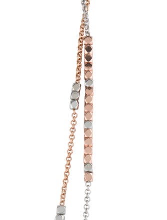 Tory Burch Geo Cube Double Strand Necklace