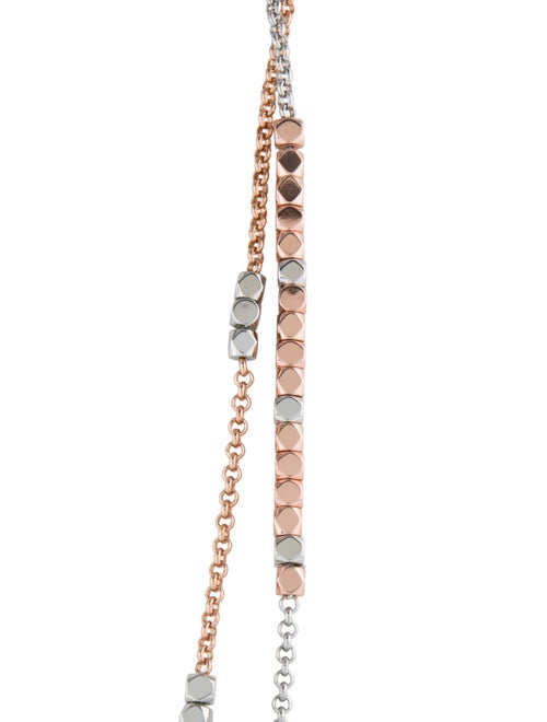Tory Burch Geo Cube Double Strand Necklace
