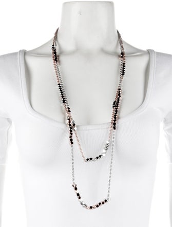 Tory Burch Geo Cube Double Strand Necklace