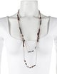 Tory Burch Geo Cube Double Strand Necklace