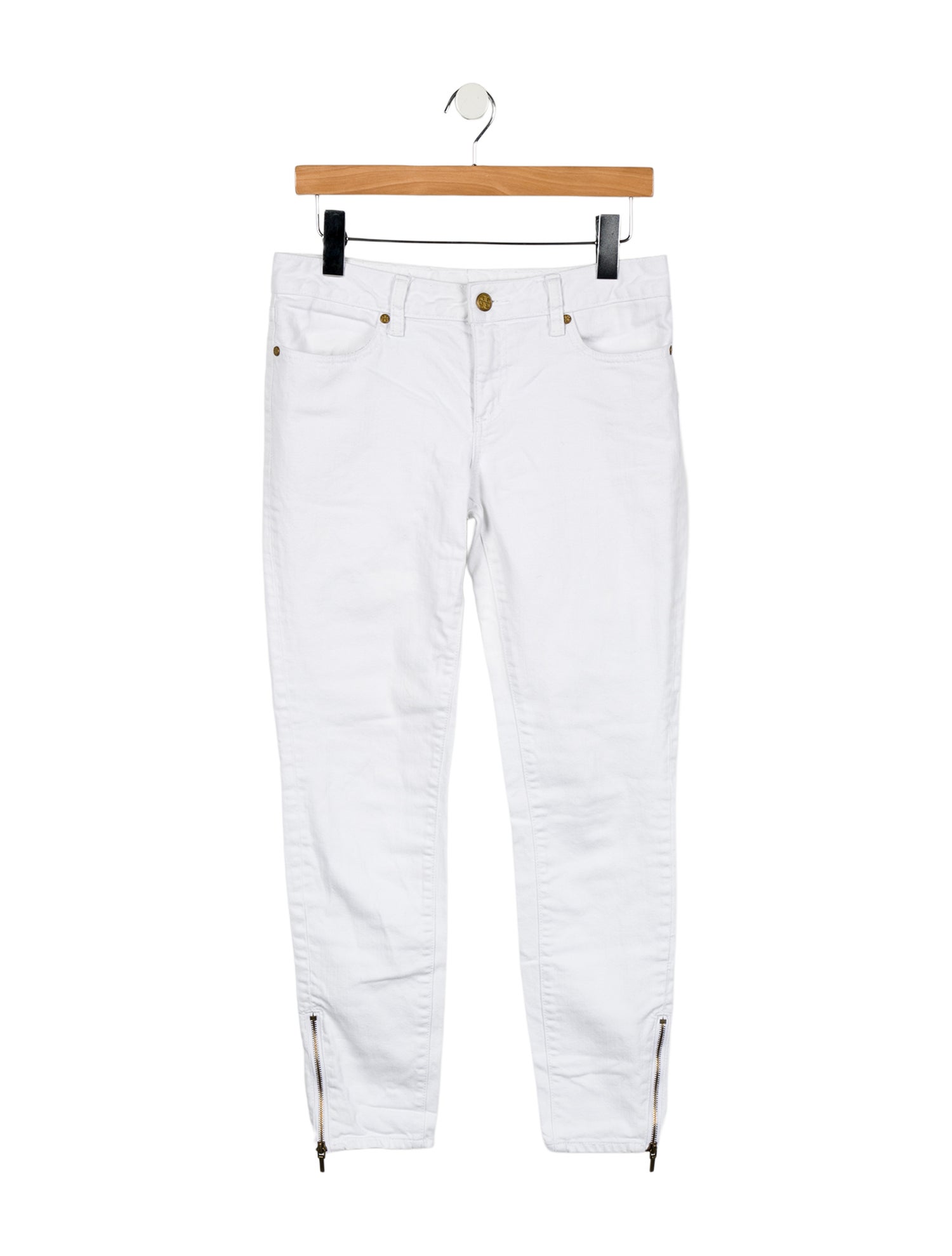 Tory Burch Mid-Rise Skinny Leg Jeans