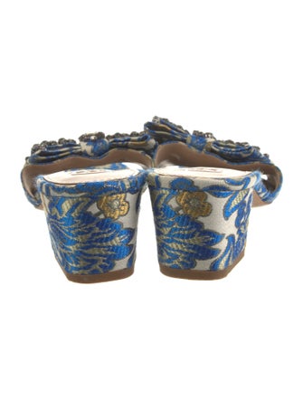 Tory Burch Printed Bow Accents Slides