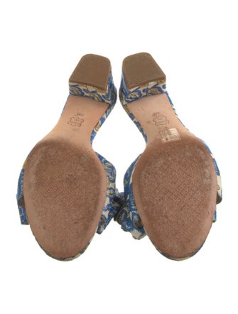 Tory Burch Printed Bow Accents Slides