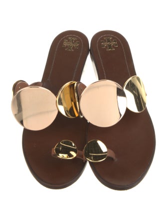 Tory Burch Leather Slides
