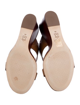 Tory Burch Leather Slides