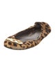 Tory Burch Ponyhair Animal Print Ballet Flats