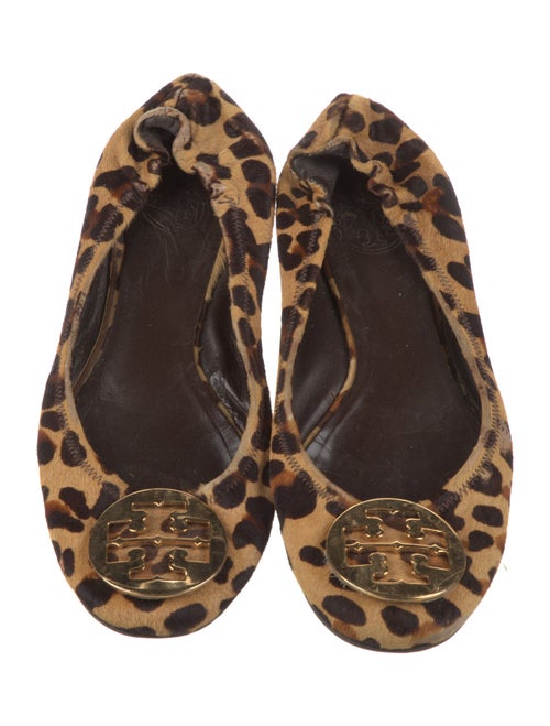 Tory Burch Ponyhair Animal Print Ballet Flats