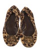 Tory Burch Ponyhair Animal Print Ballet Flats