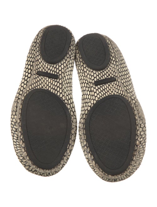 Tory Burch Embossed Leather Printed Flats