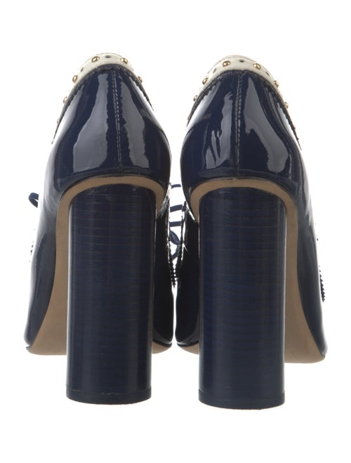 Tory Burch Patent Leather Studded Accents Pumps