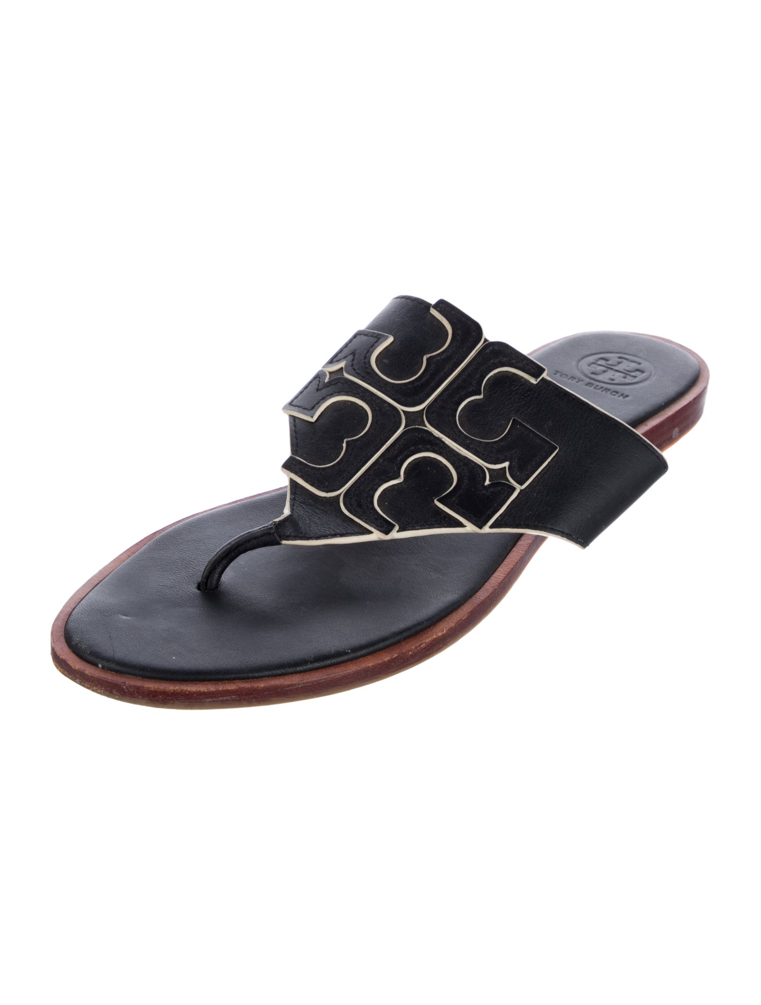 Tory Burch Leather Slides