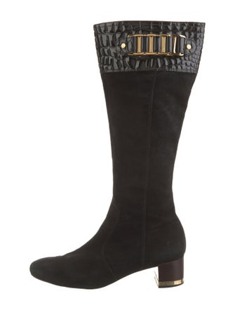 Tory Burch Suede Riding Boots