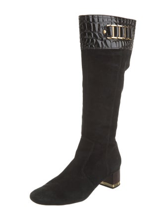 Tory Burch Suede Riding Boots
