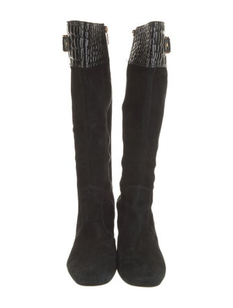 Tory Burch Suede Riding Boots