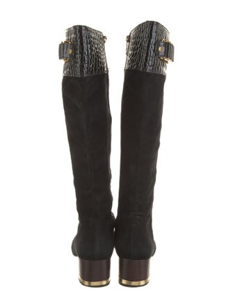 Tory Burch Suede Riding Boots