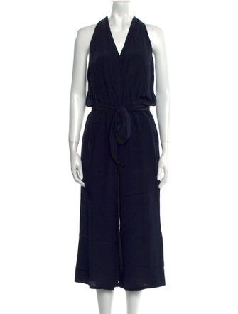 Tory Burch Silk V-Neck Jumpsuit