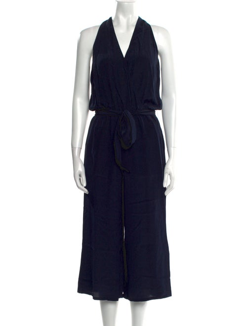 Tory Burch Silk V-Neck Jumpsuit