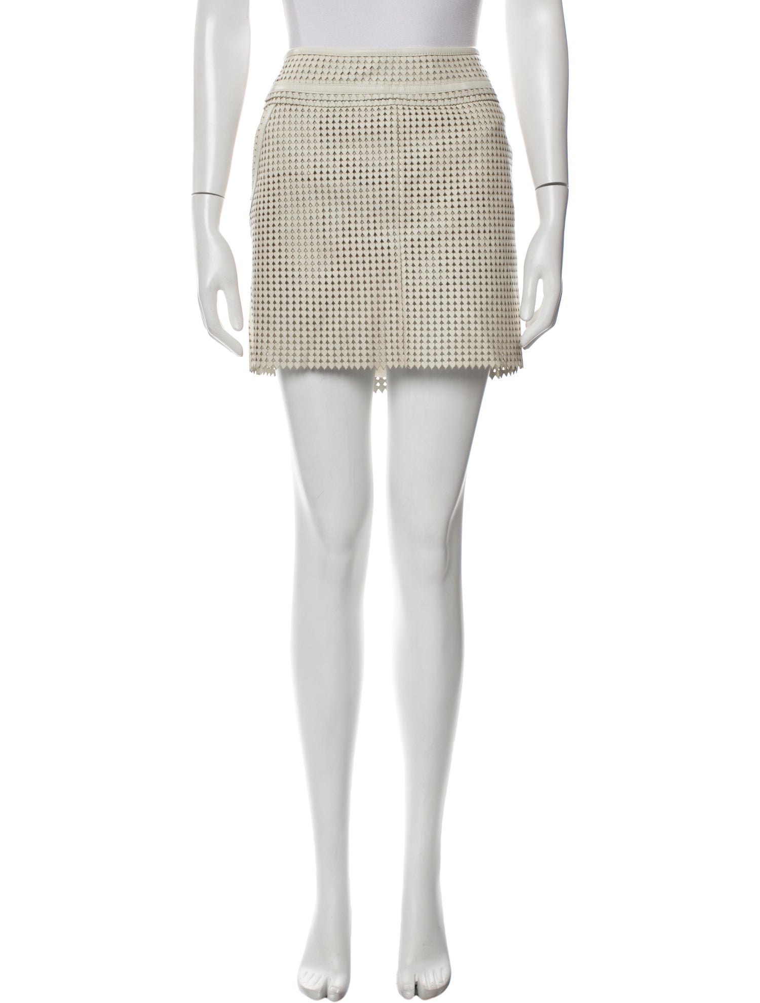Tory Burch Leather Mini Skirt